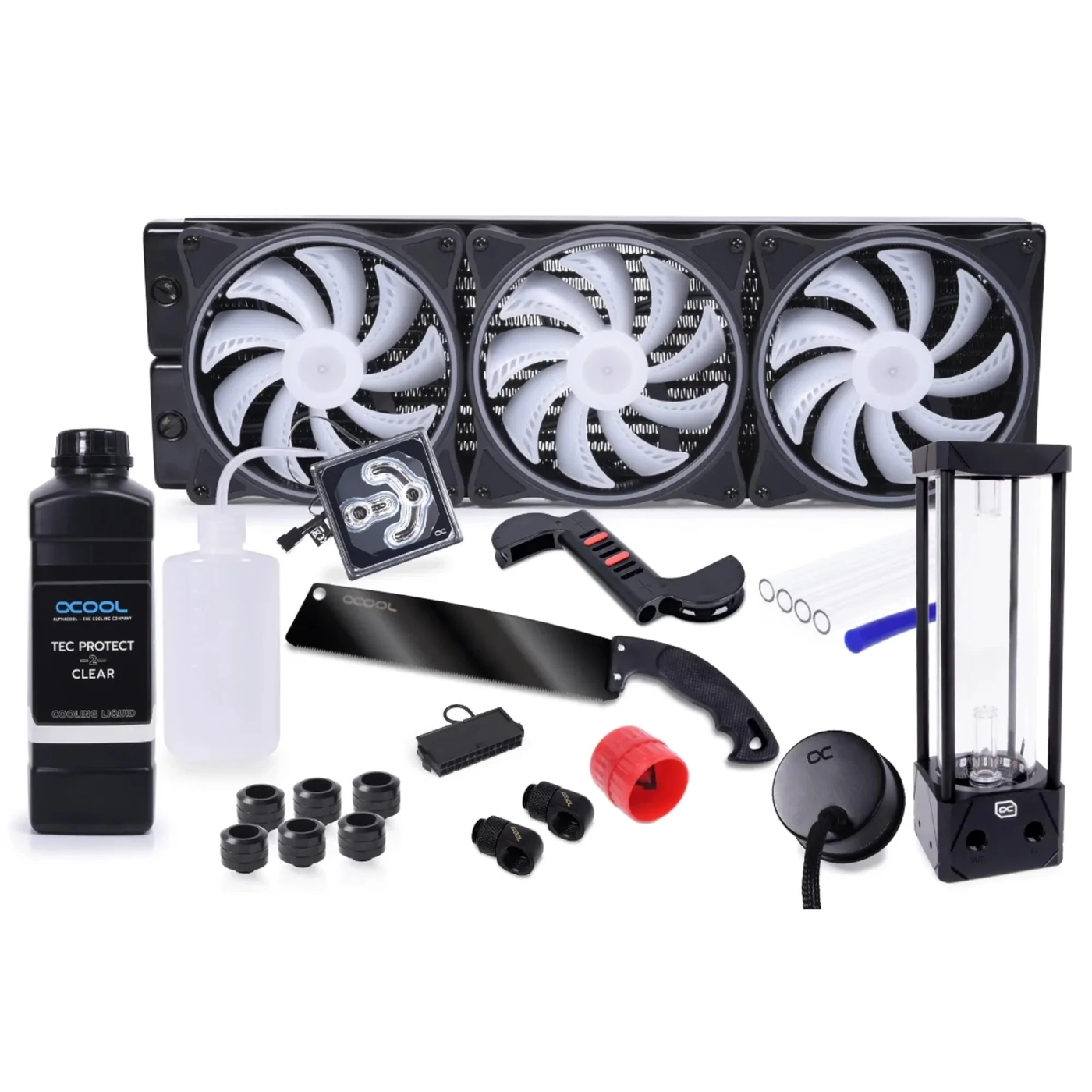 Купить Набор для сборки жидкостного охлаждения Alphacool Core Hurrican 420mm XT45 HardTube (11994) - фото 1