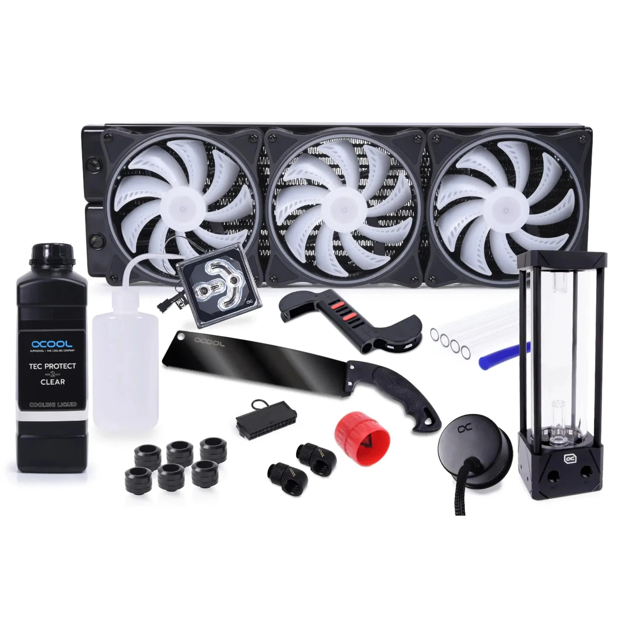 Купить Набор для сборки жидкостного охлаждения Alphacool Core Hurrican 420mm XT45 HardTube (11994) - фото 1