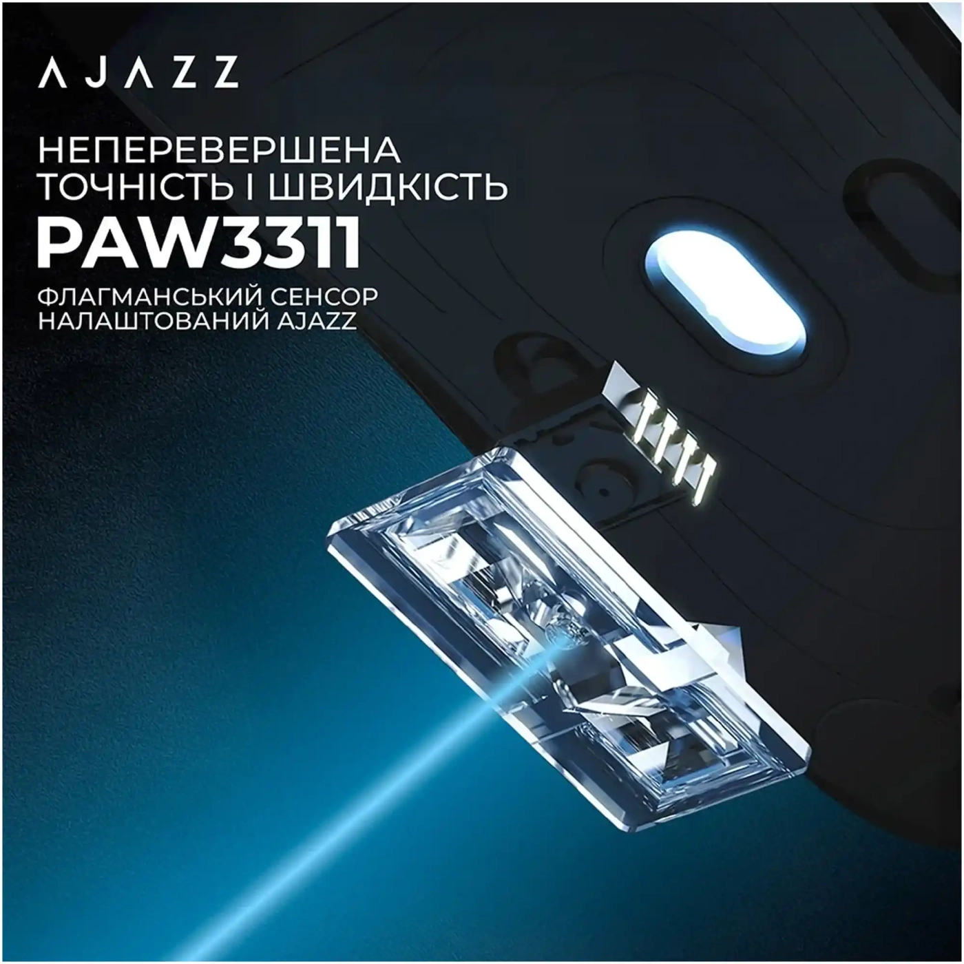 Купити Мишка Ajazz AJ159P MC Wireless 3 Mod Charging Dock (AJ159P-MC-Blue) - фото 15