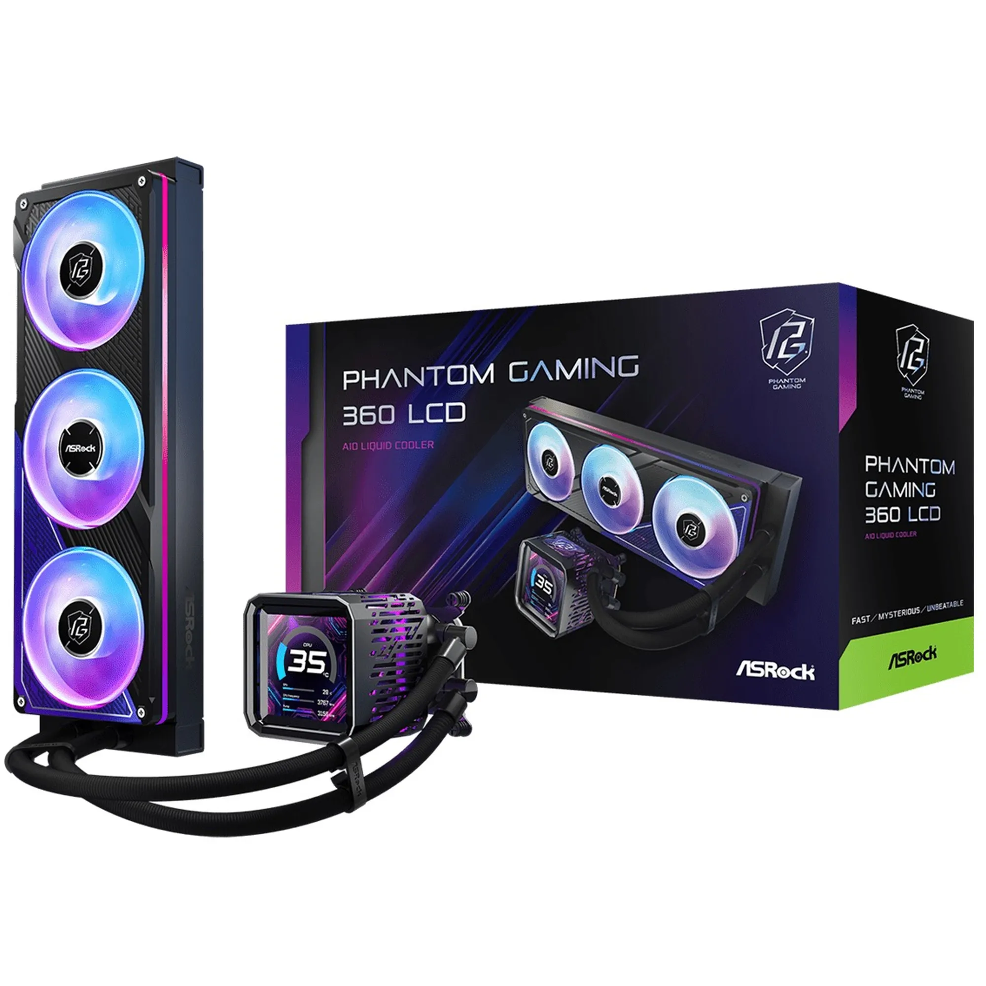 Купити Система водяного охолодження ASRock PHANTOM GAMING 360 LCD - фото 11