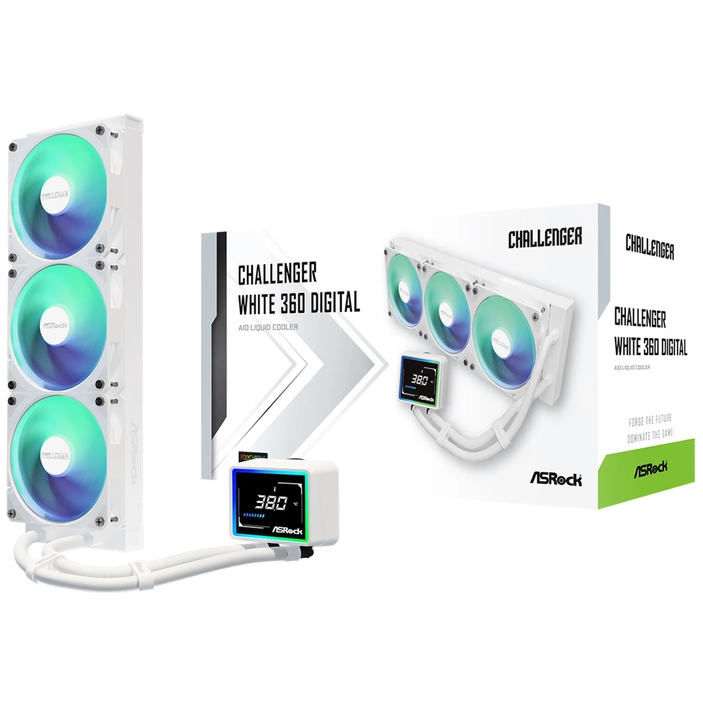 Купити Система водяного охолодження ASRock CHALLENGER WHITE 360 DIGITAL - фото 11