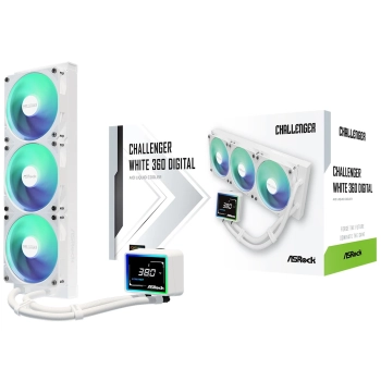 Купити Система водяного охолодження ASRock CHALLENGER WHITE 360 DIGITAL - фото 11