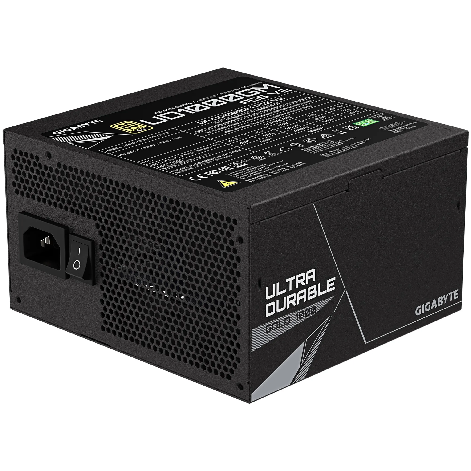 Купить Блок питания GIGABYTE UD1000GM PG5 V2 1000W 80+ Gold (GP-UD1000GM PG5 V2) - фото 4