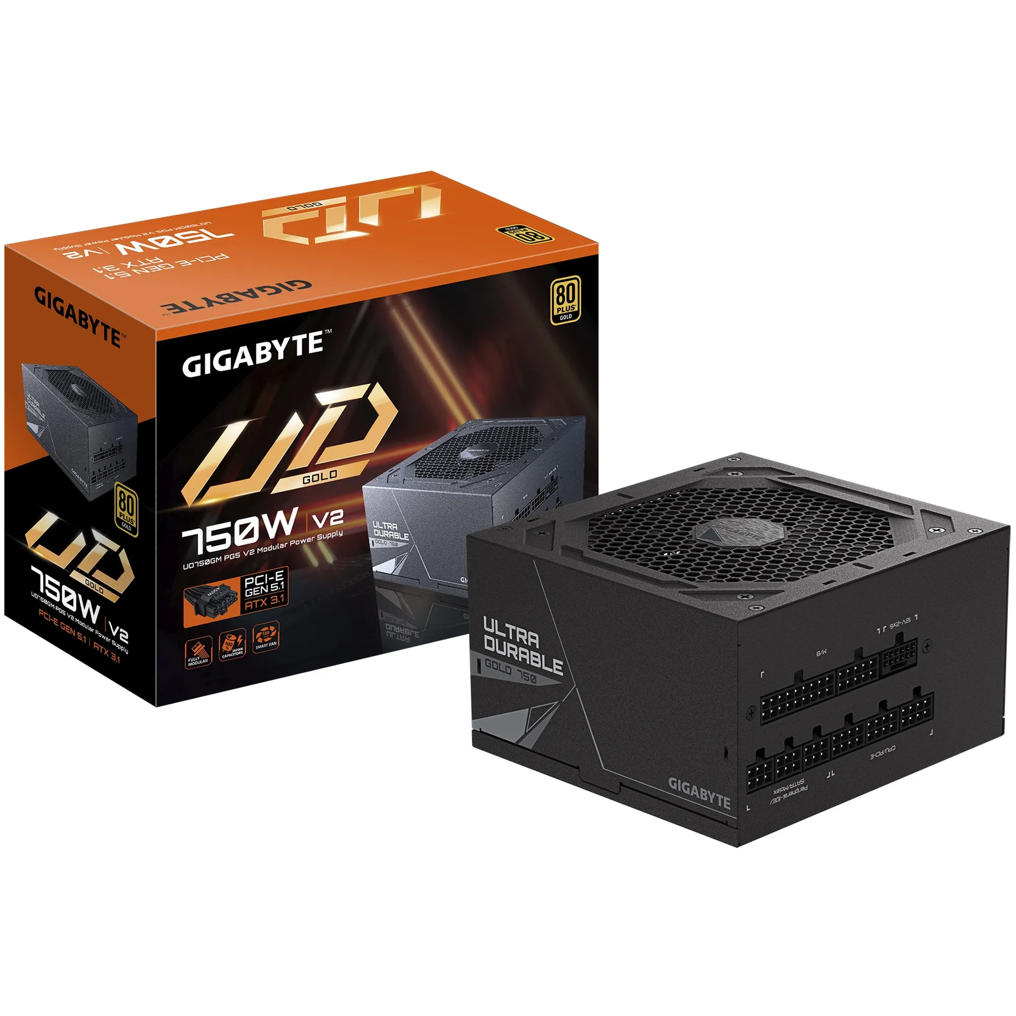 Купить Блок питания GIGABYTE UD750GM PG5 V2 750W 80+ Gold (GP-UD750GM PG5 V2) - фото 7