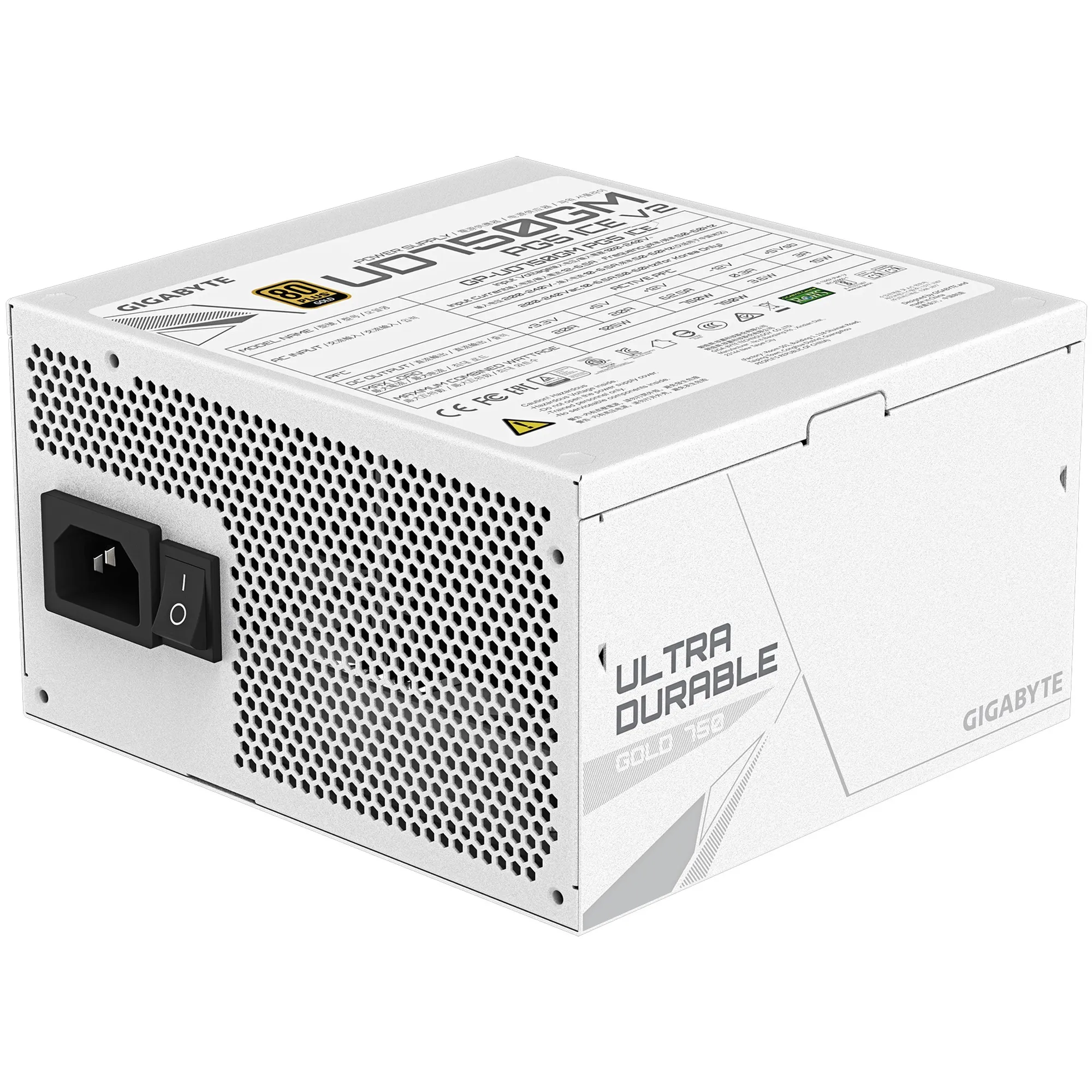 Купить Блок питания GIGABYTE UD750GM PG5 ICE 750W 80+ Gold (GP-UD750GM PG5 ICE) - фото 3