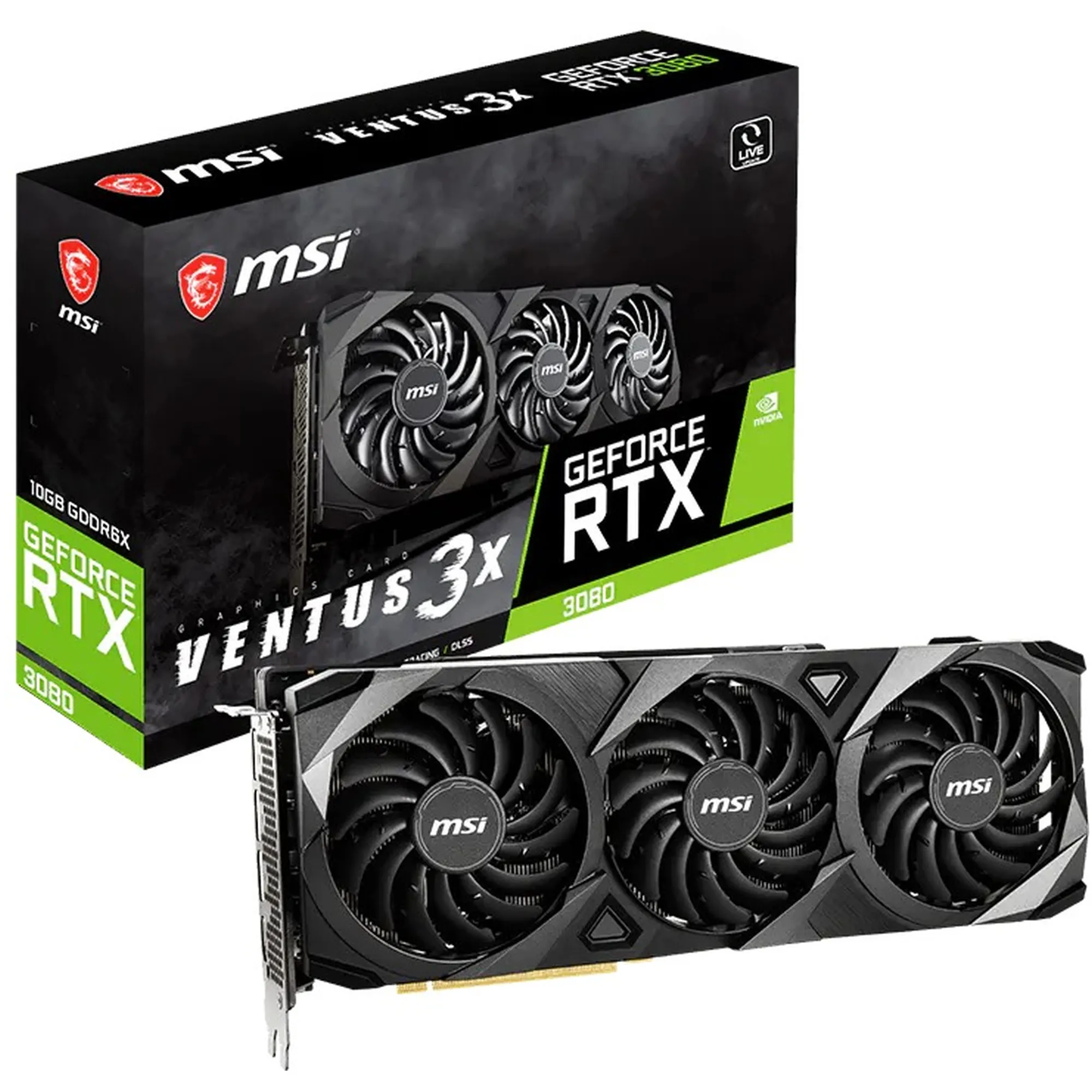Купити Уцінка Відеокарта MSI Nvidia GeForce RTX 3080 VENTUS 3X 10G Refurbished - фото 5