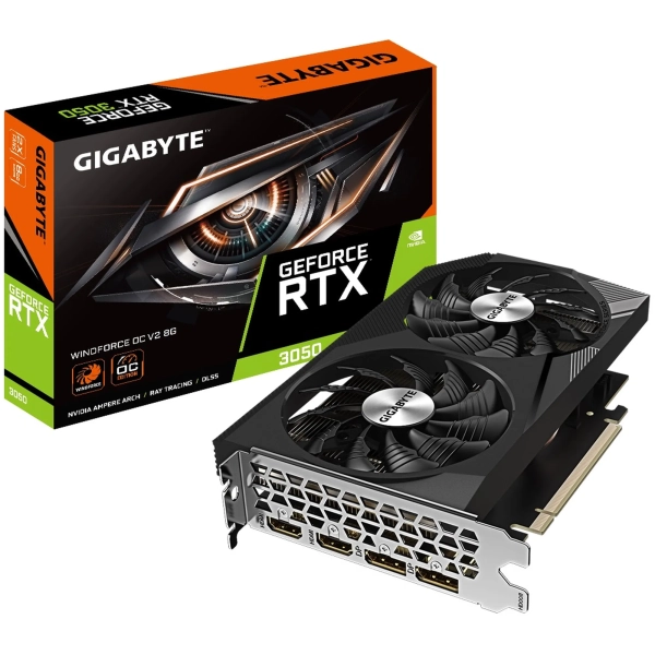 Купити Відеокарта GIGABYTE Nvidia GeForce RTX 3050 WINDFORCE OC V2 8 GB (GV-N3050WF2OCV2-8GD) - фото 7