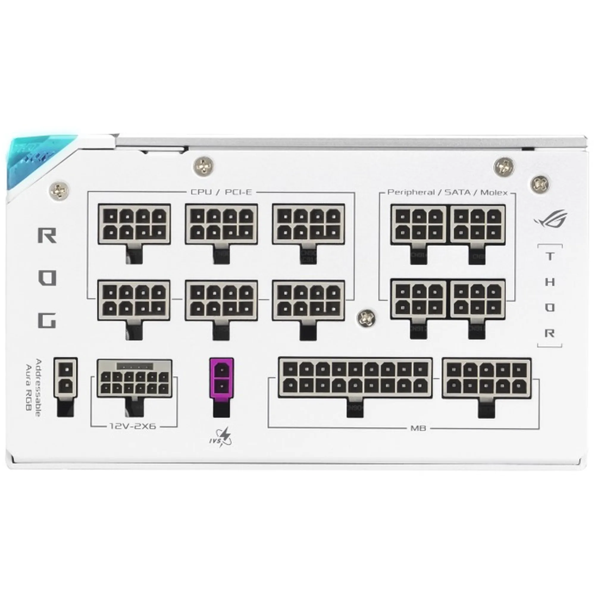 Купити Блок живлення Asus ROG Thor 1200W Platinum III White (ROG-THOR-1200P3-WHITE-GAMING) (90YE00V5-B0NA00) - фото 5