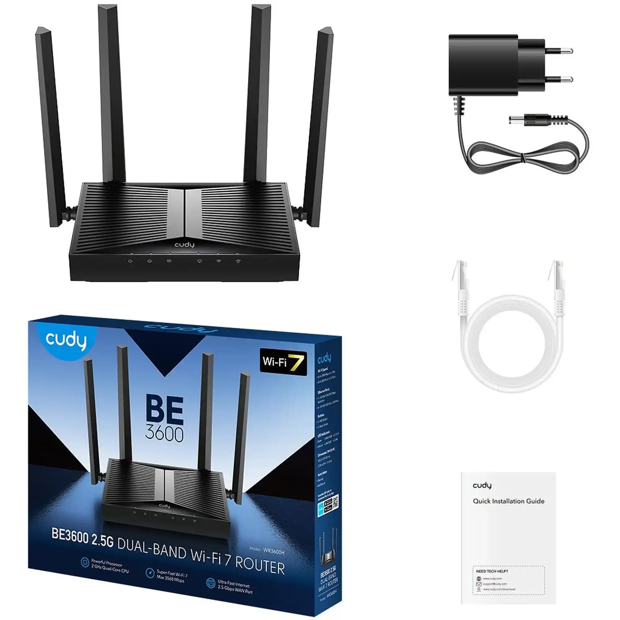 Купити Маршрутизатор Cudy WR3600H - фото 3