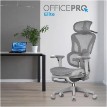 Купити Крісло офісне Officepro Elite Grey (OC950G) - фото 9