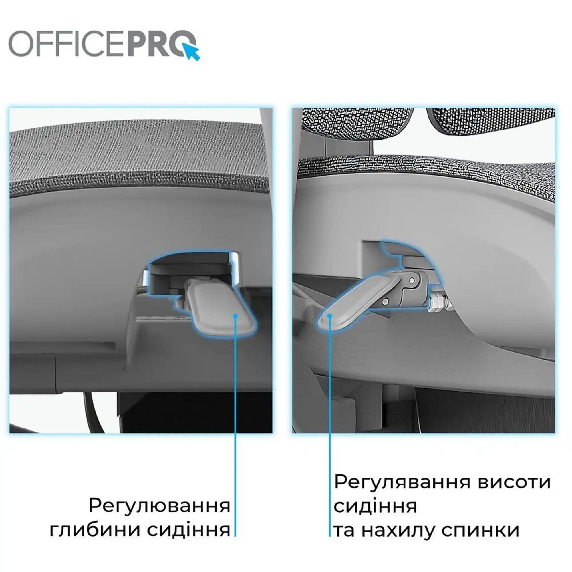 Купити Крісло офісне Officepro Elite Grey (OC950G) - фото 16