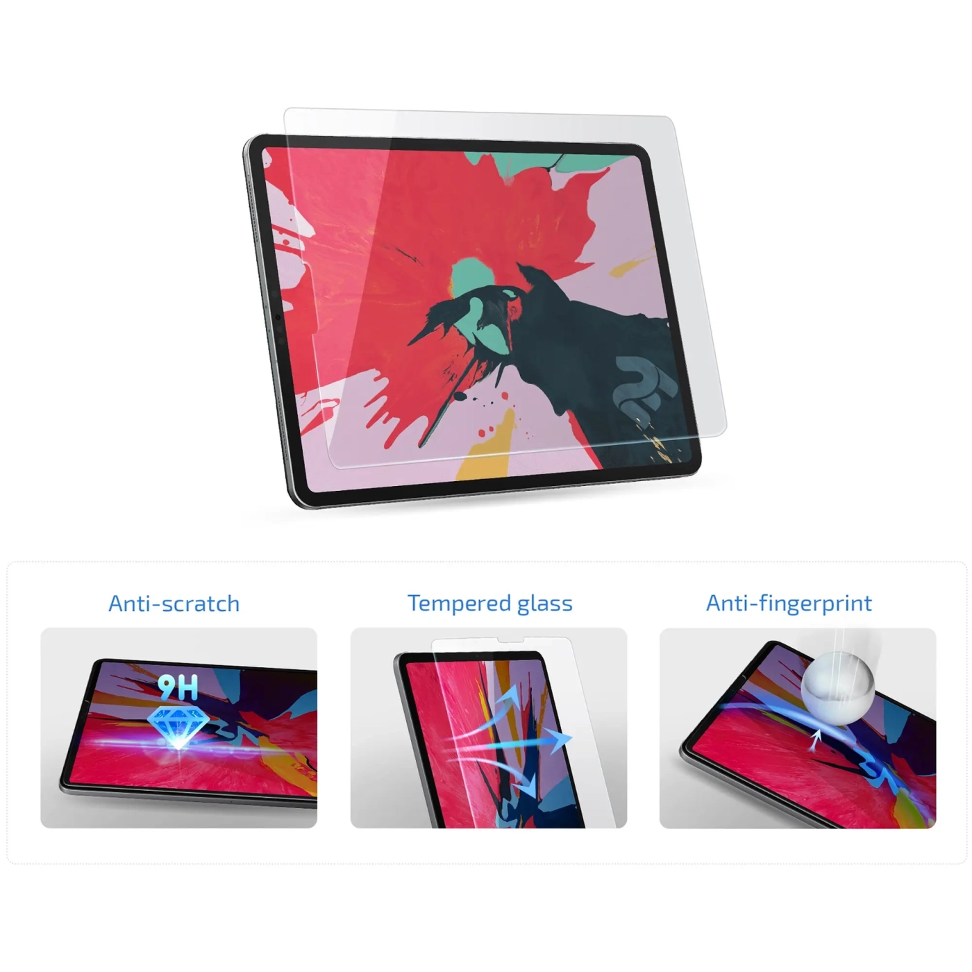 Купить Защитное стекло 2E для для Samsung Galaxy Tab S8 (X700/X706) 11″ (2022) 2.5D Transparent (2E-G-TABS6L-LT2.5D-CL) - фото 3