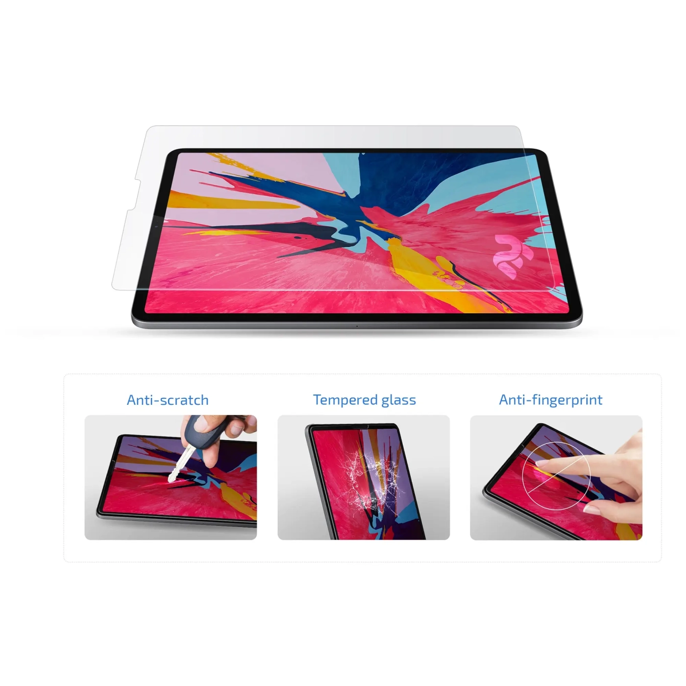 Купить Защитное стекло 2E для для Samsung Galaxy Tab S8 (X700/X706) 11″ (2022) 2.5D Transparent (2E-G-TABS6L-LT2.5D-CL) - фото 4