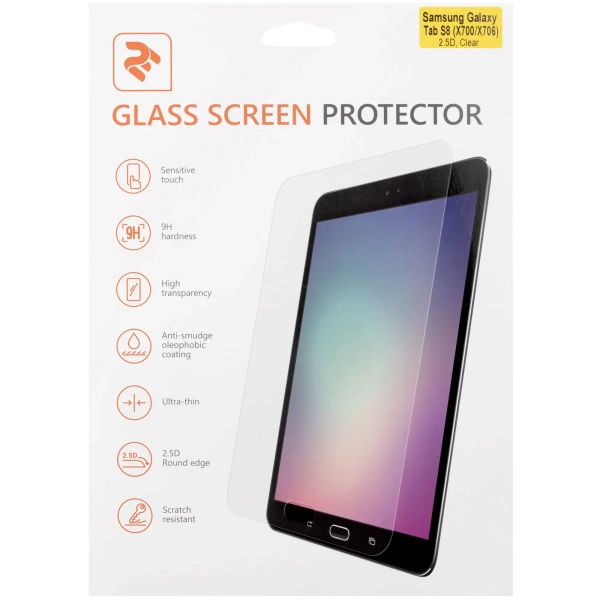 Купить Защитное стекло 2E для для Samsung Galaxy Tab S8 (X700/X706) 11″ (2022) 2.5D Transparent (2E-G-TABS6L-LT2.5D-CL) - фото 5