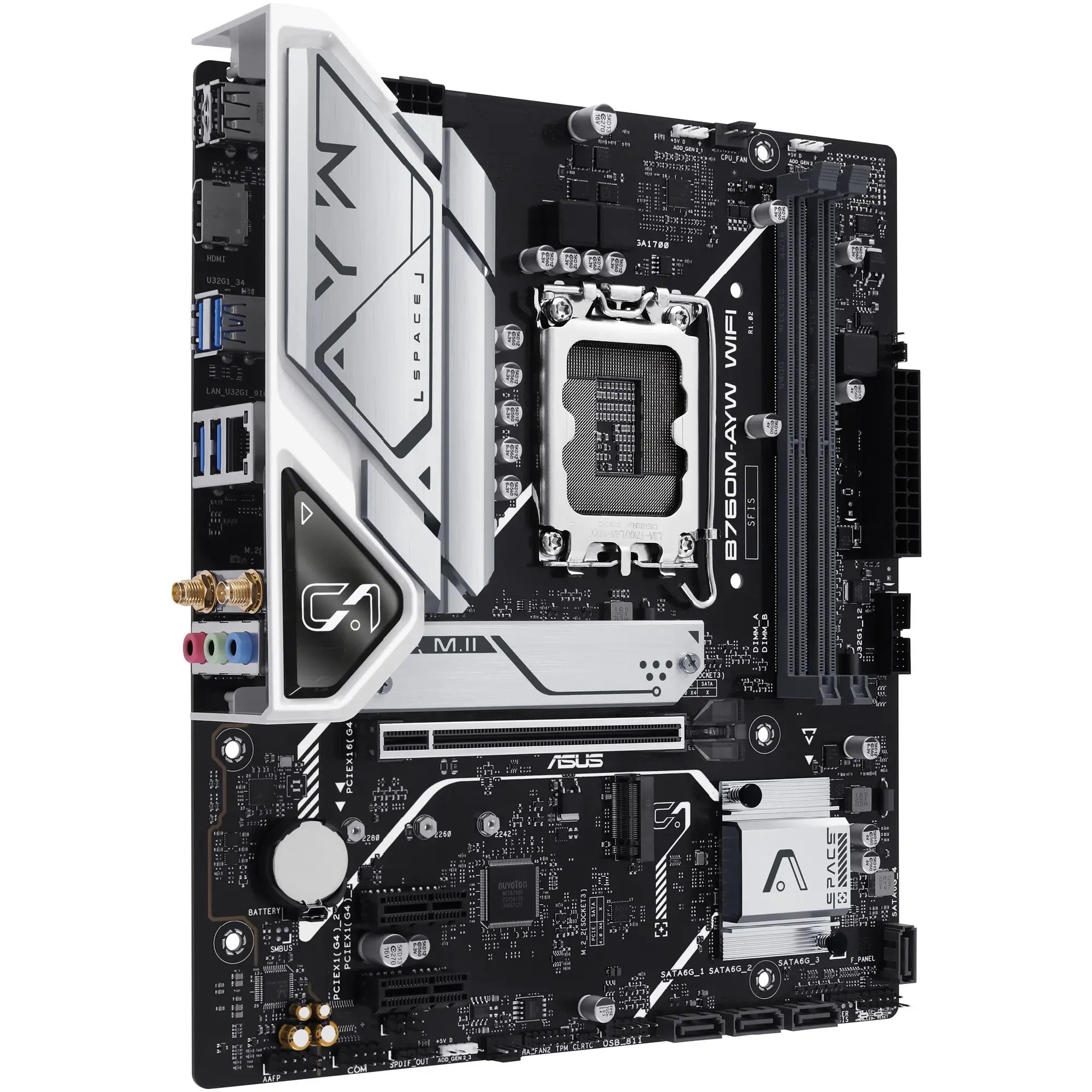 Купити Материнська плата ASUS B760M-AYW WIFI-SI - фото 2