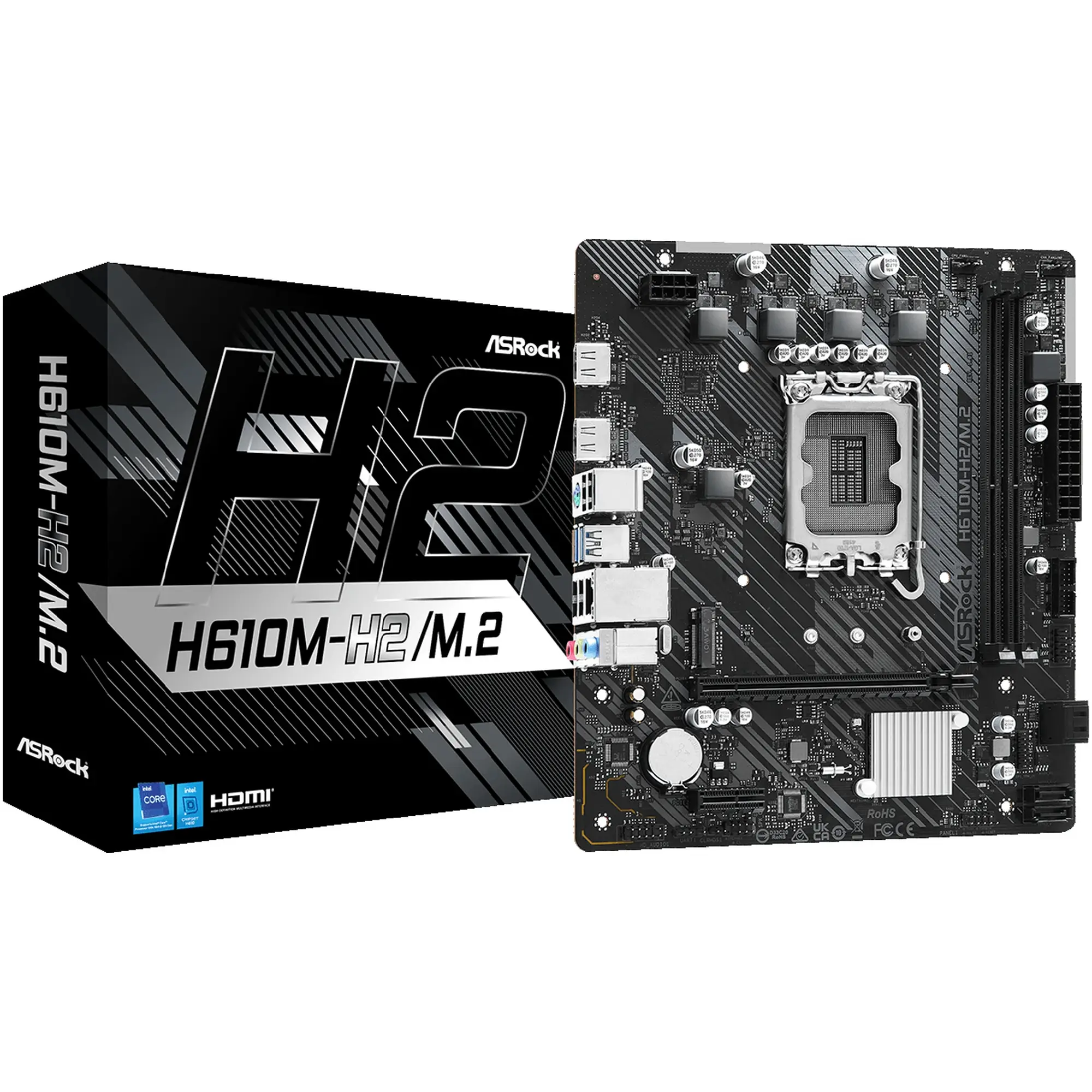 Купить Материнская плата ASRock H610M-H2/M.2 - фото 1