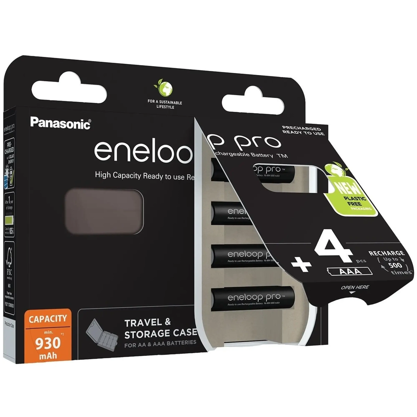 Купить Аккумулятор Panasonic Eneloop NI-MH Pro AAA 930 4 шт. (BK-4HCDEC4BE) - фото 2