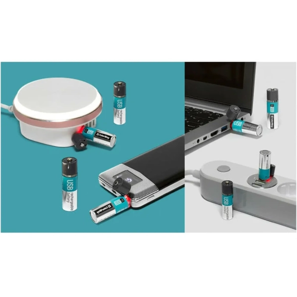 Купити Акумулятор ColorWay AA USB 1200 mAh 1.5V (2pcs.) (CW-UBAA-02) - фото 2