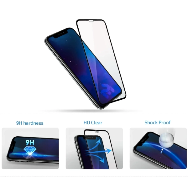 Купити Захисне скло 2E для iPhone 14 Pro Max 2.5D FCFG (1 Pack) Black border (2E-IP-14PM-6.7-SMFCFG-BB) - фото 2