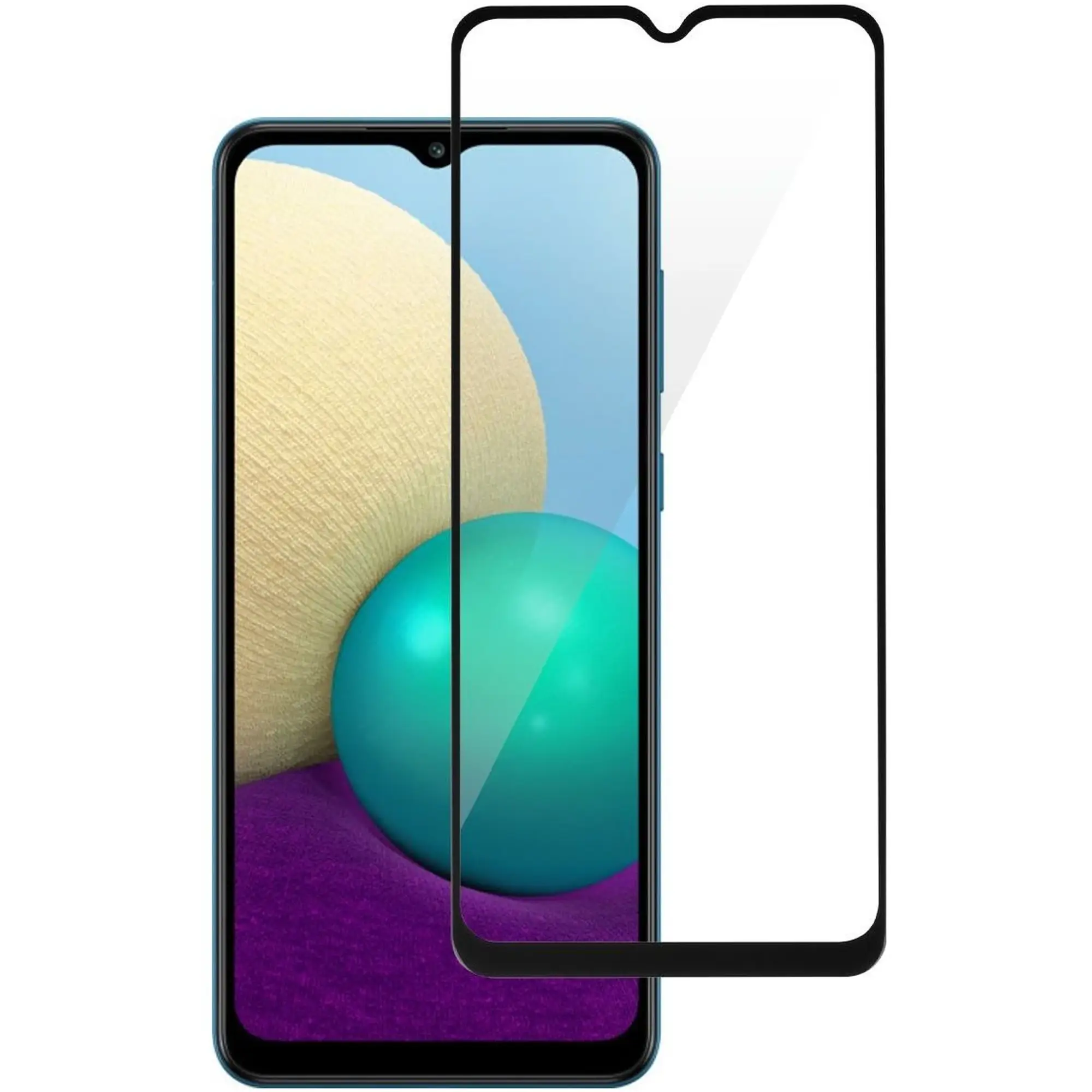 Купити Захисне скло 2E для Samsung Galaxy A02 (A022) 2.5D FCFG (1 Pack) Black border (2E-G-A02-SMFCFG-BB) - фото 1