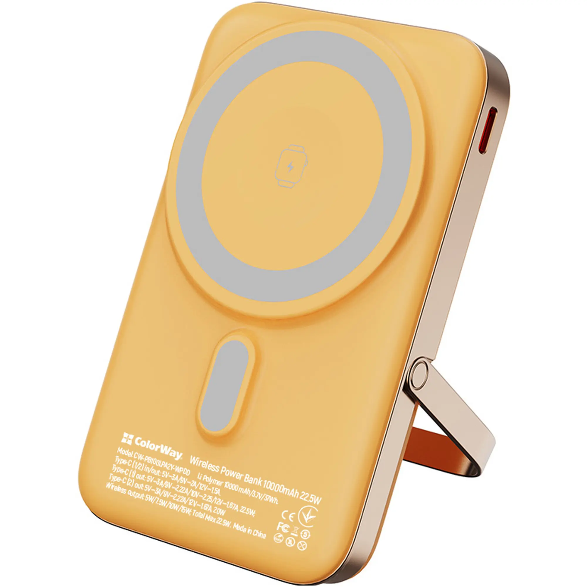 Купити Павербанк УМБ ColorWay 10000mAh 22.5W (CW-PB100LPA2Y-WPDD) - фото 1