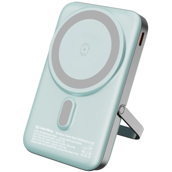 Купить Повербанк УМБ ColorWay 10000mAh 22.5W Aquamarine (CW-PB100LPA2MT-WPDD) - фото 1