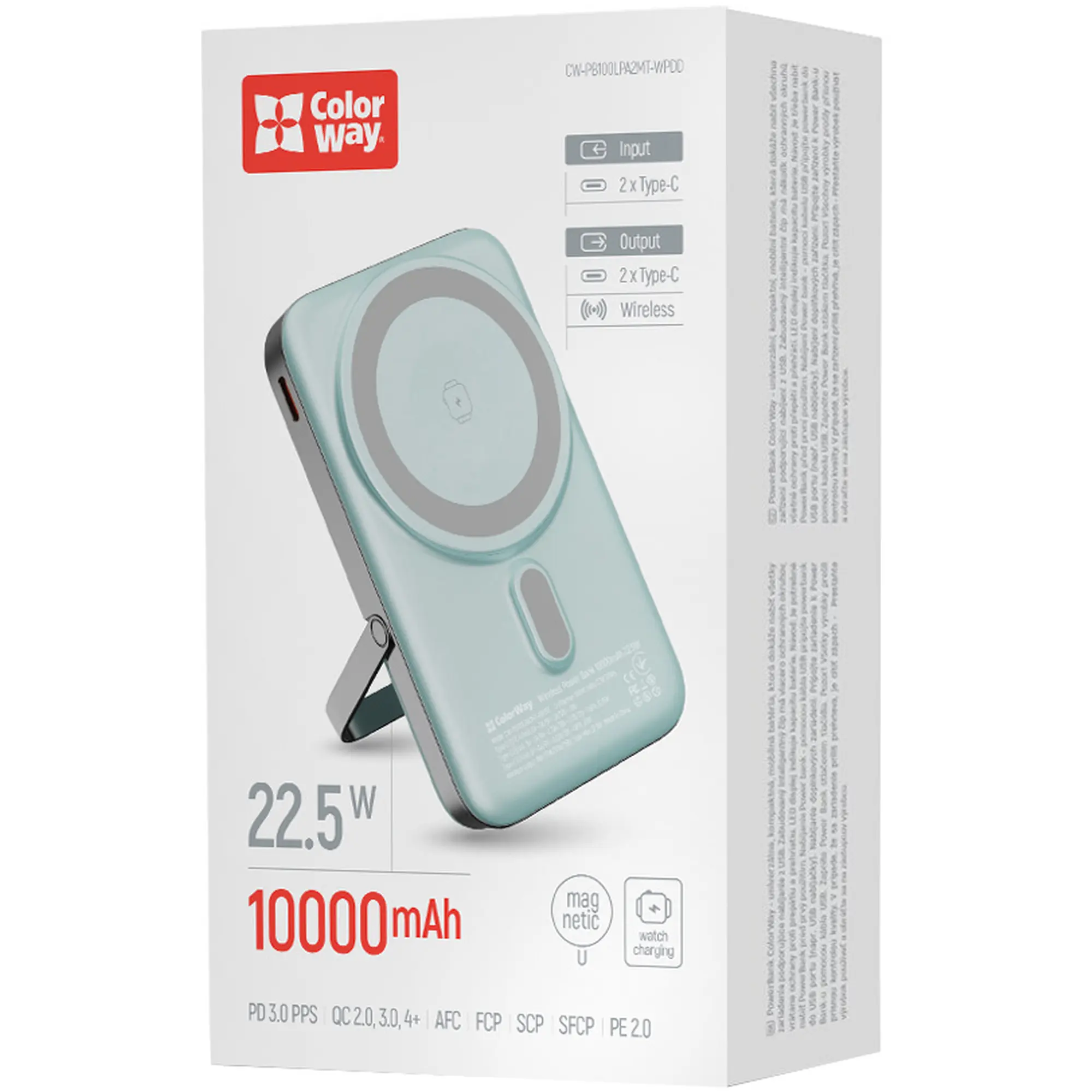 Купити Павербанк УМБ ColorWay 10000mAh 22.5W Aquamarine (CW-PB100LPA2MT-WPDD) - фото 5