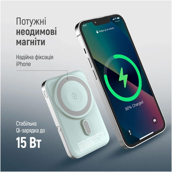 Купити Павербанк УМБ ColorWay 10000mAh 22.5W Aquamarine (CW-PB100LPA2MT-WPDD) - фото 9