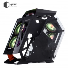 Купити Корпус QUBE STALKER Black-Orange (STALKER_FMBU3) + набор кабелей для БП QUBE Black-Orangе (QBWSET24P2x8P2x8PBO) - фото 4