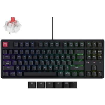 Купити Клавіатура Keychron C3 Pro V2 87Key RGB Hot-Swap K pro Red EN/UKR Black (C3PX-H1-UA) - фото 1
