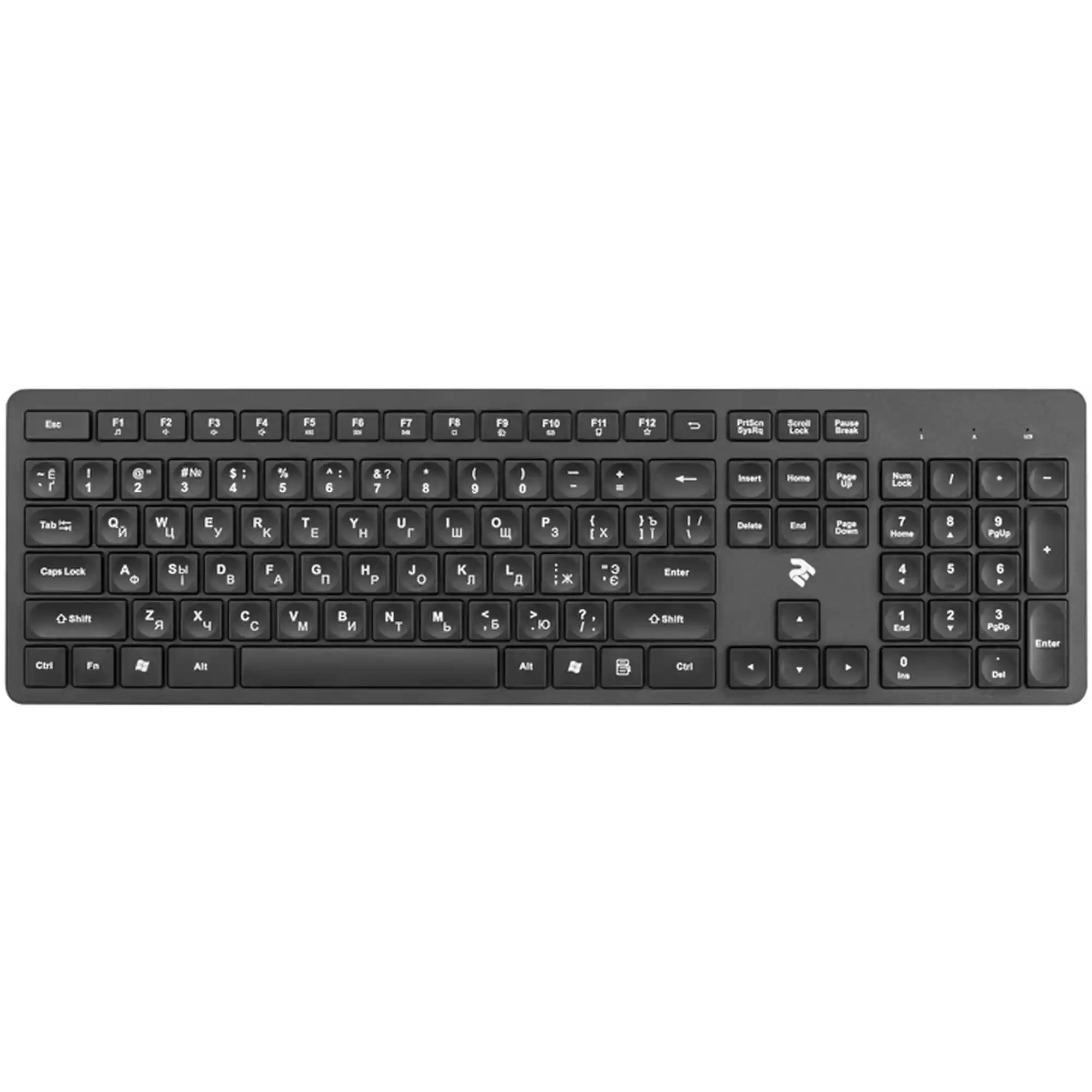Купити Комплект клавіатура та мишка 2E MK420 WL EN/UK/RU Black (2E-MK420WB) - фото 2