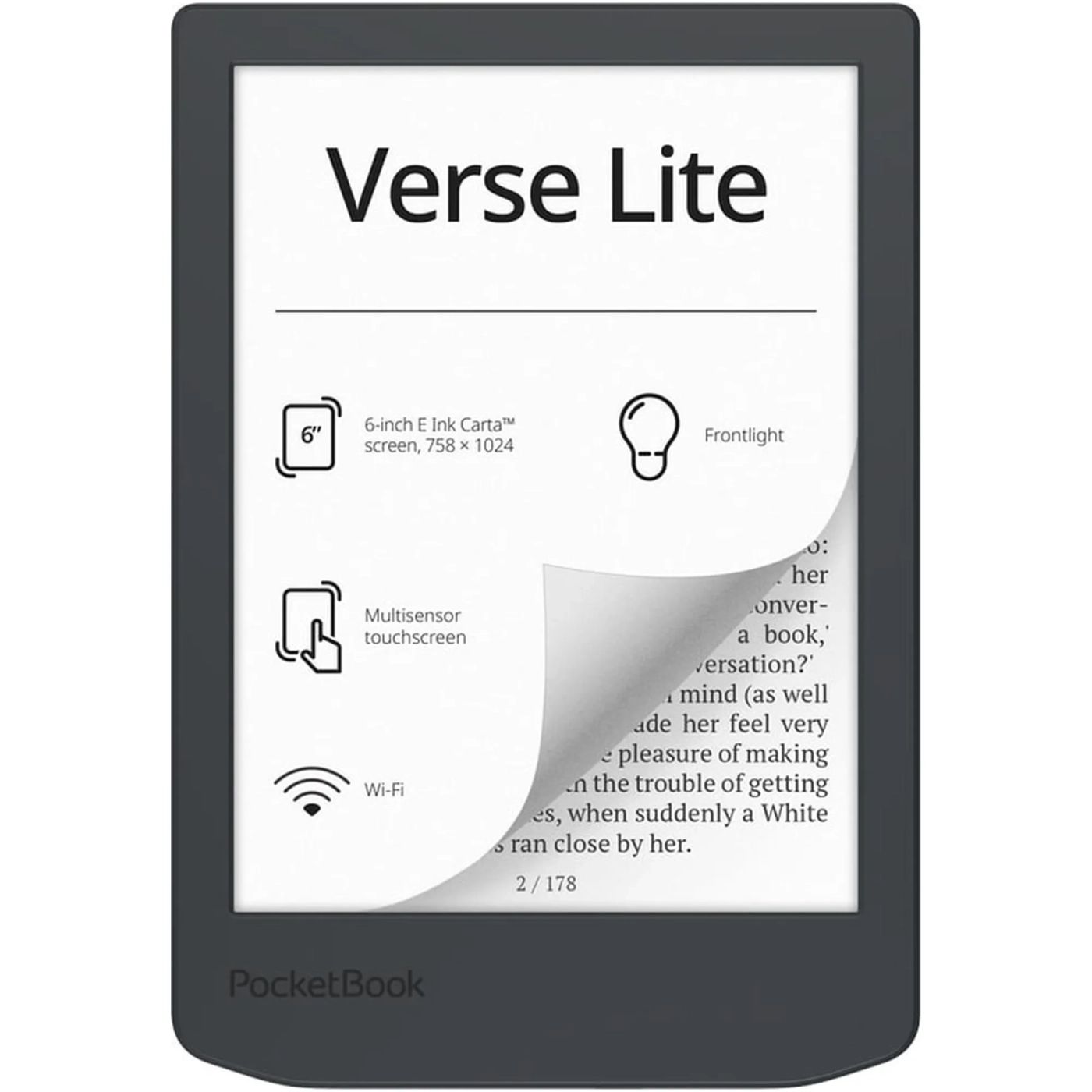 Купить Электронная книга PocketBook 619 Verse Lite Midnight Grey (PB619-T-CIS) - фото 1