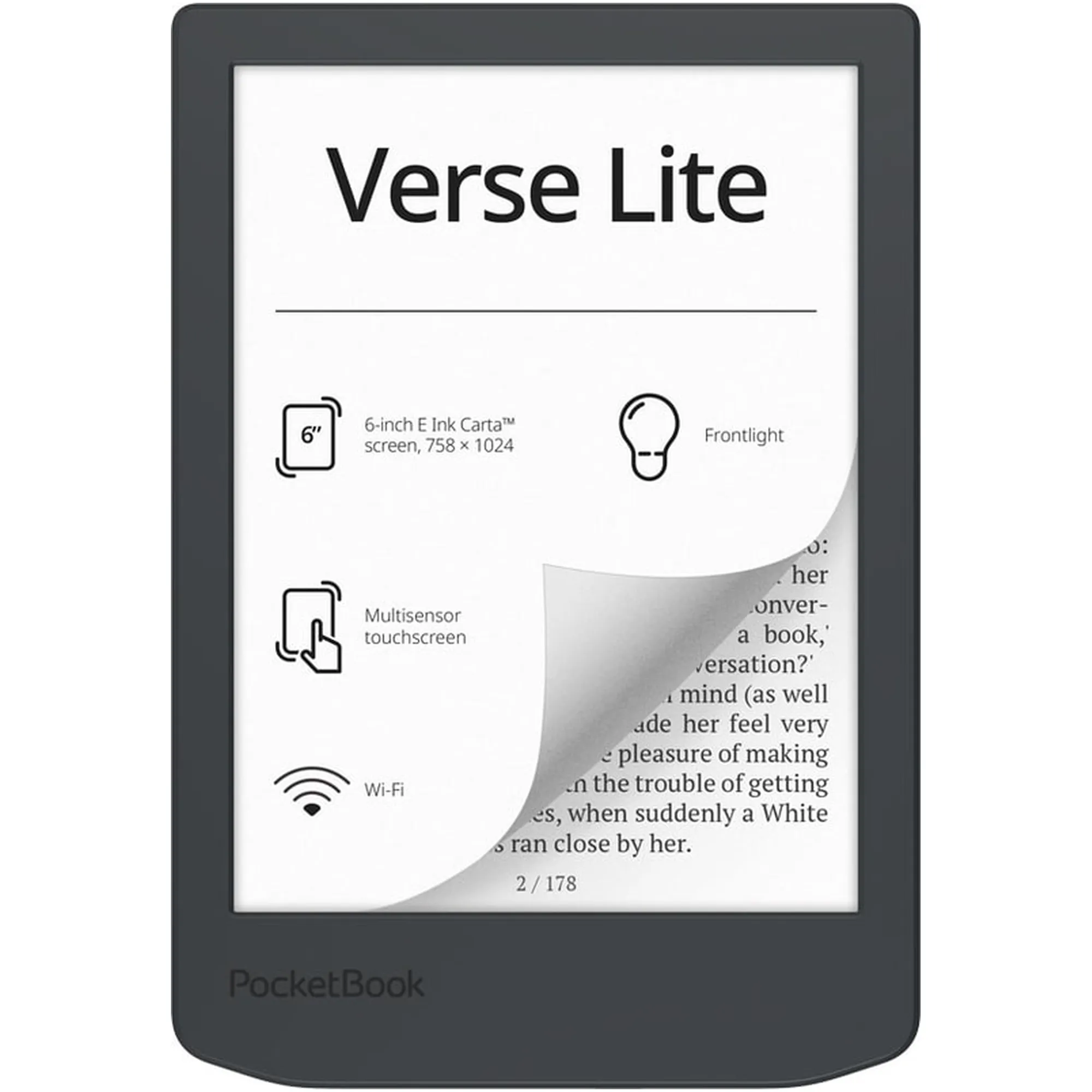 Купить Электронная книга PocketBook 619 Verse Lite Midnight Grey (PB619-T-CIS) - фото 1