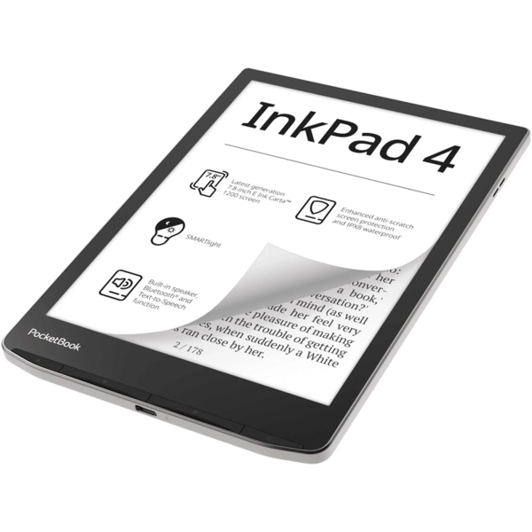 Купити Електронна книга PocketBook 743G InkPad 4 Stardust Silver (PB743G-U-WW) - фото 3