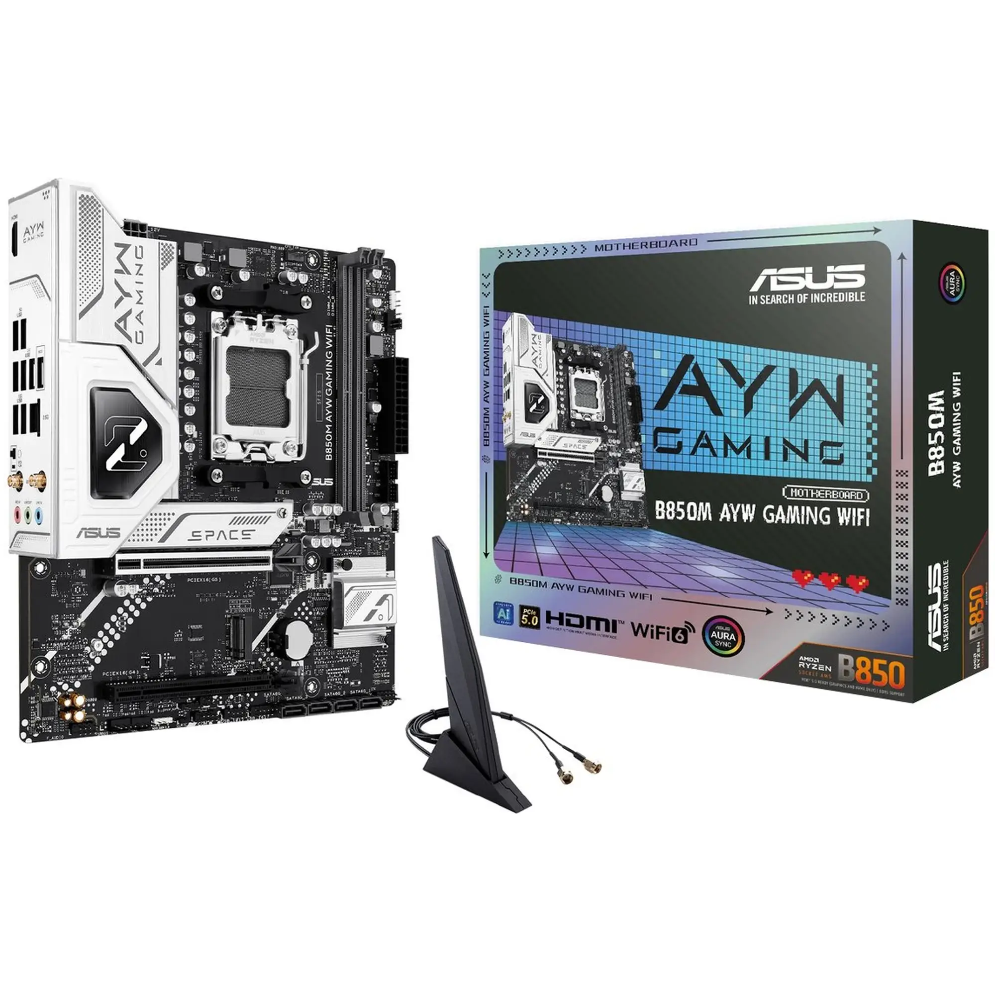 Купить Материнская плата ASUS B850M AYW GAMING WIFI - фото 1