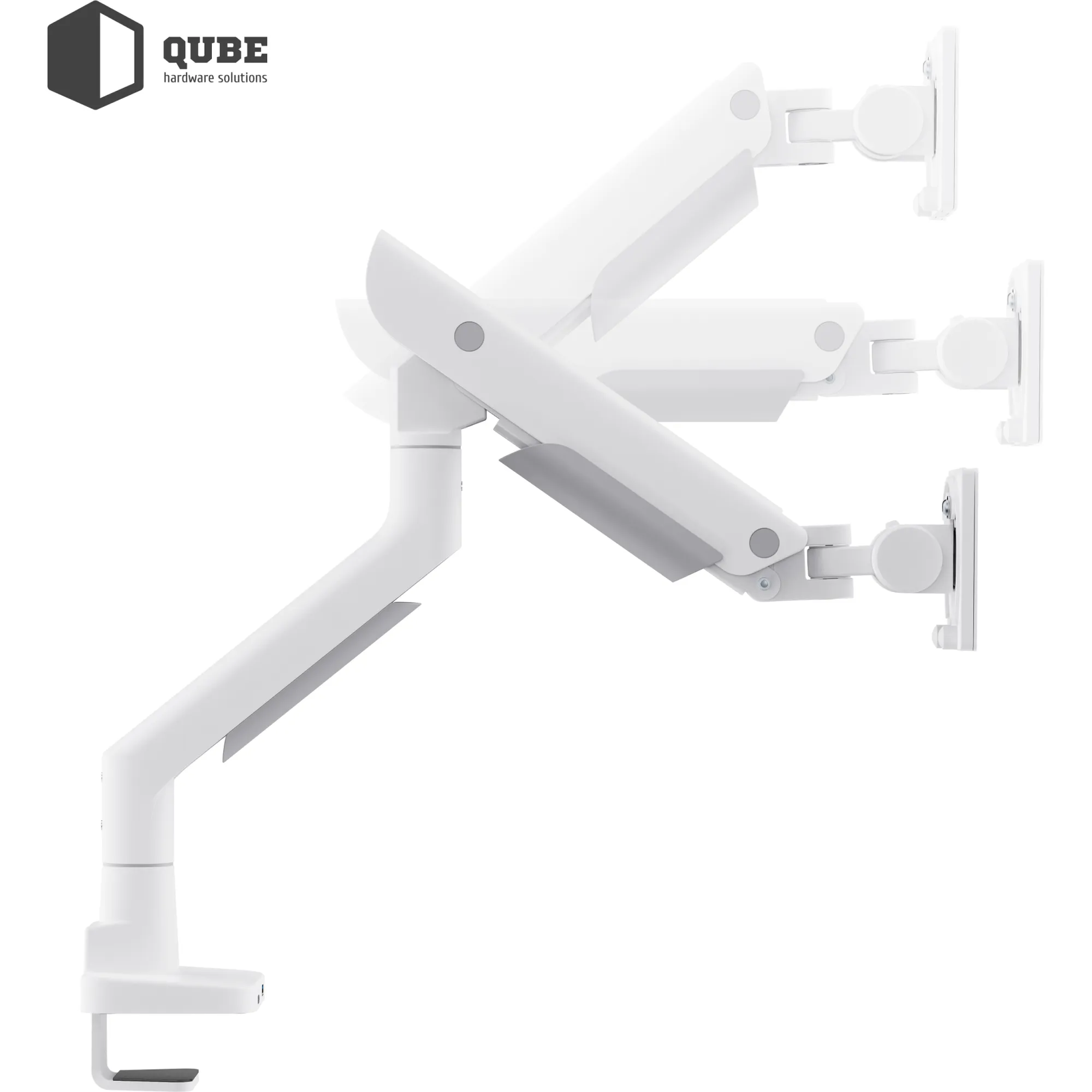 Купити Кріплення для монітора (кронштейн) Qube 5727GW.USB до 57" 2-27 кг, газова пружина - фото 9