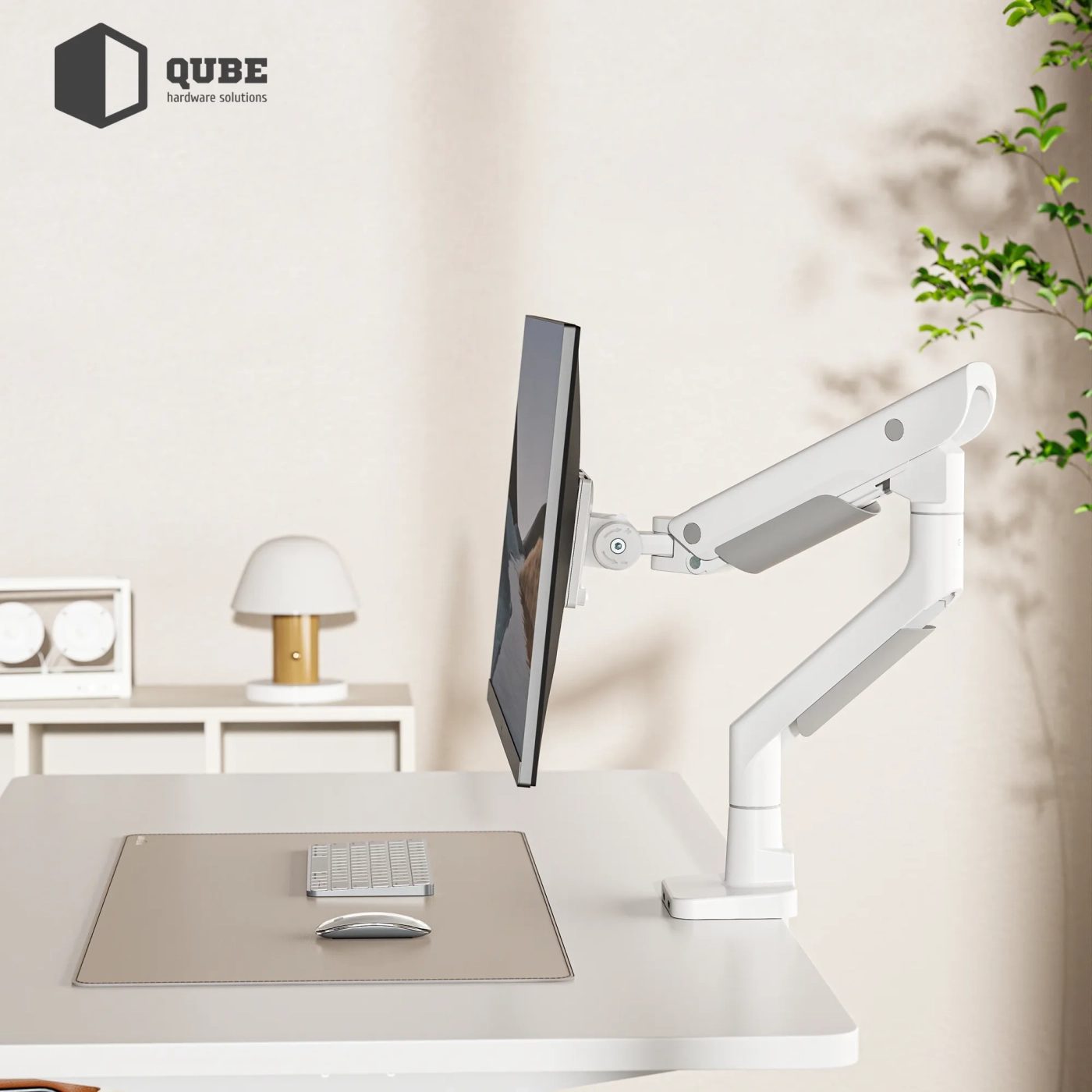Купити Кріплення для монітора (кронштейн) Qube 5727GW.USB до 57" 2-27 кг, газова пружина - фото 10
