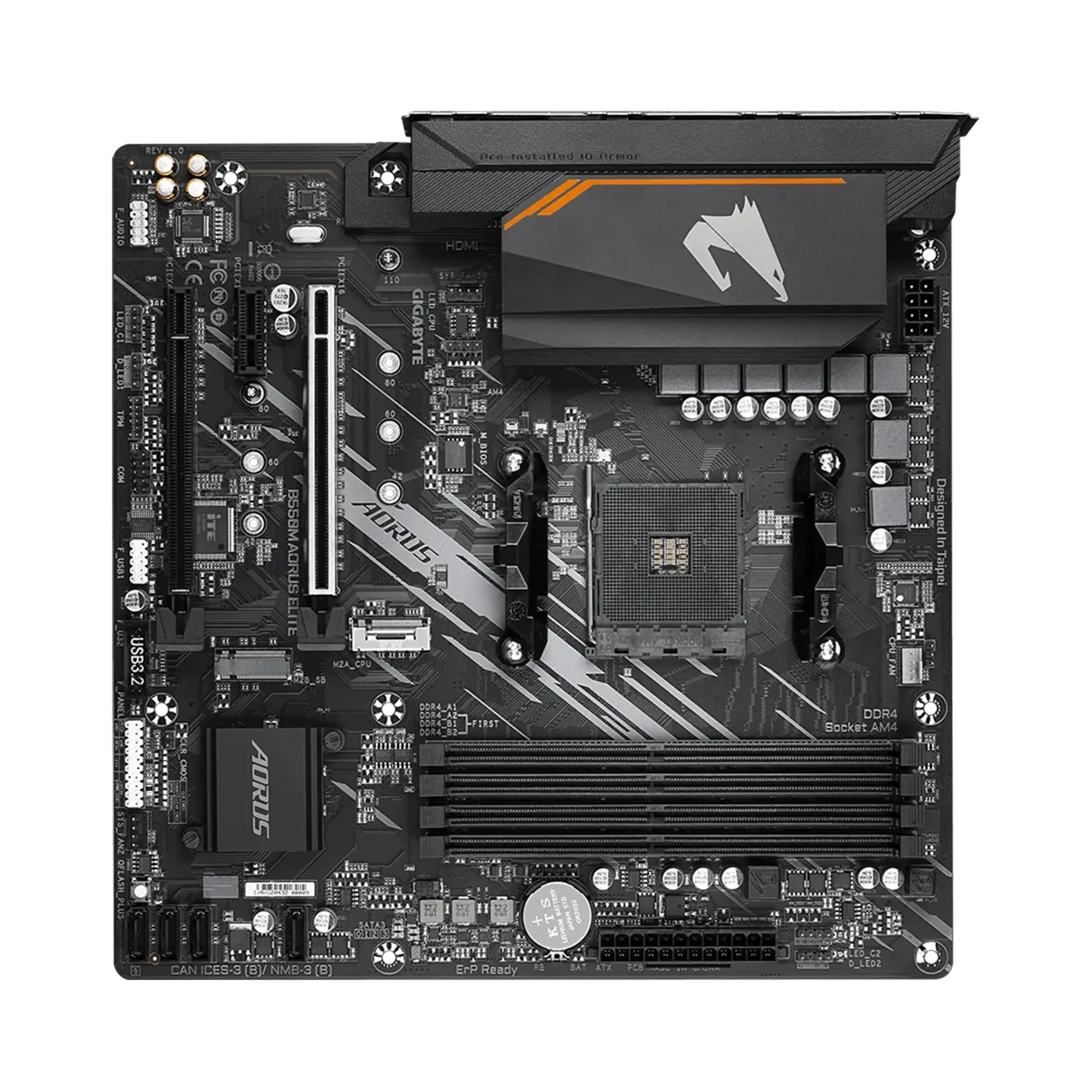 Купити Материнська плата GIGABYTE B550M AORUS ELITE - фото 3
