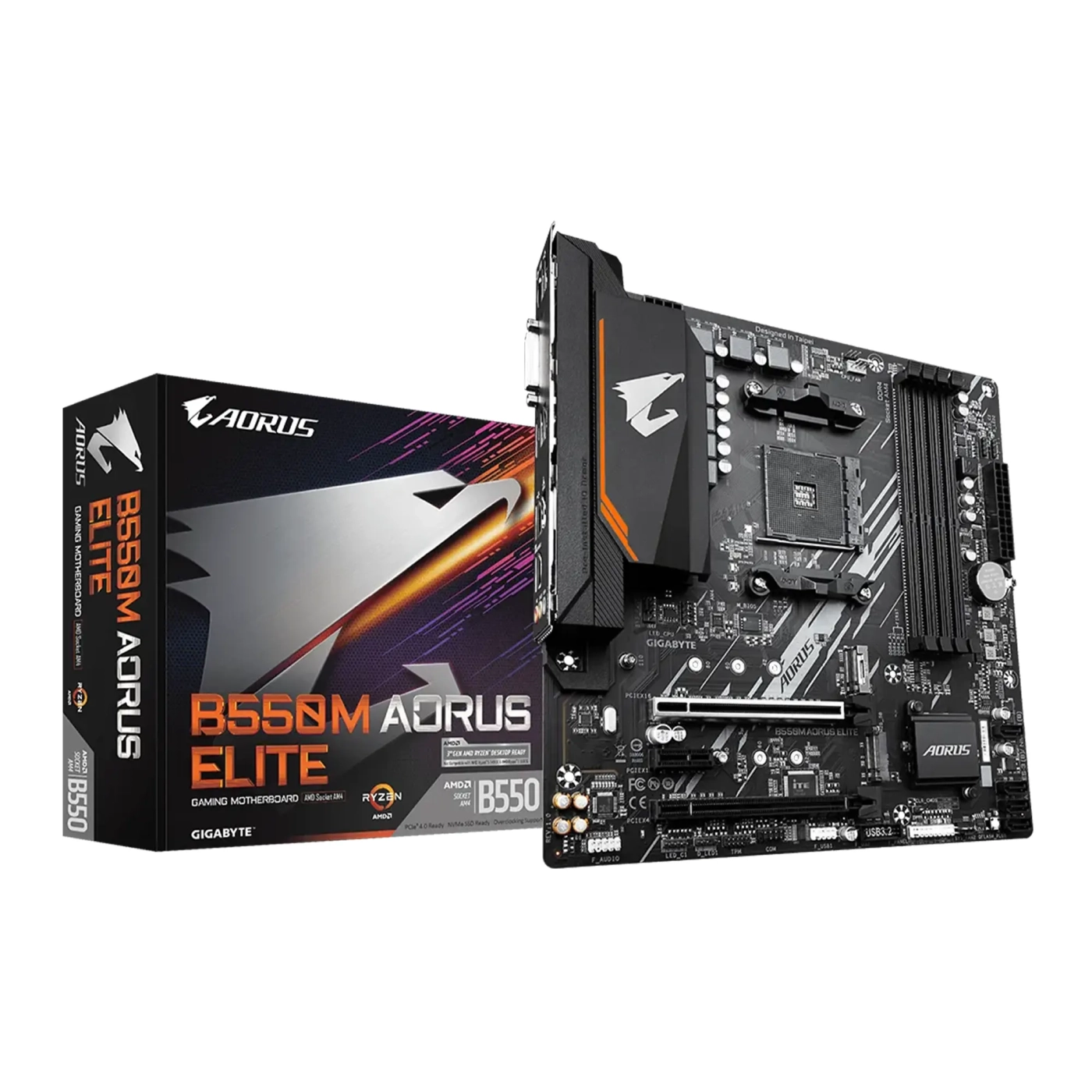 Купити Материнська плата GIGABYTE B550M AORUS ELITE - фото 5