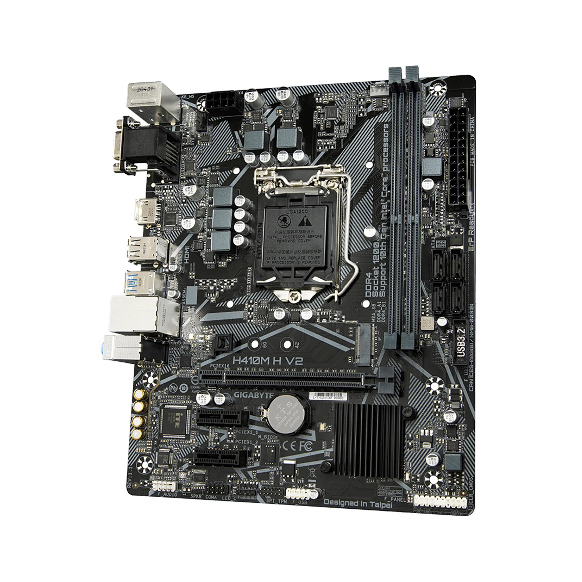 Купить Материнская плата GIGABYTE H410M H V2 - фото 1