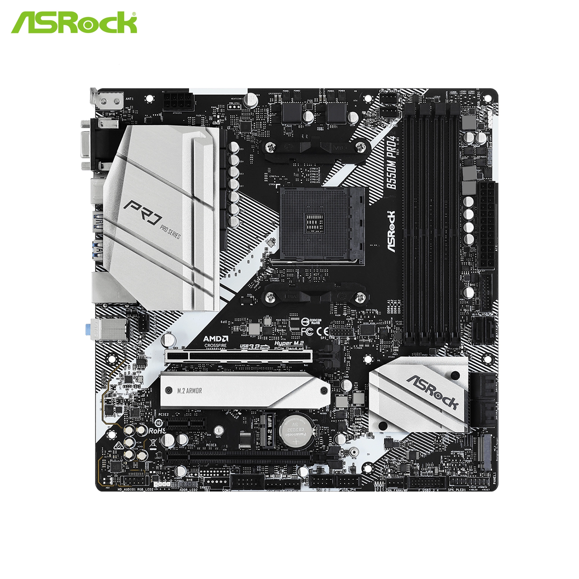 Купить Материнская плата ASRock B550M Pro4 - фото 2