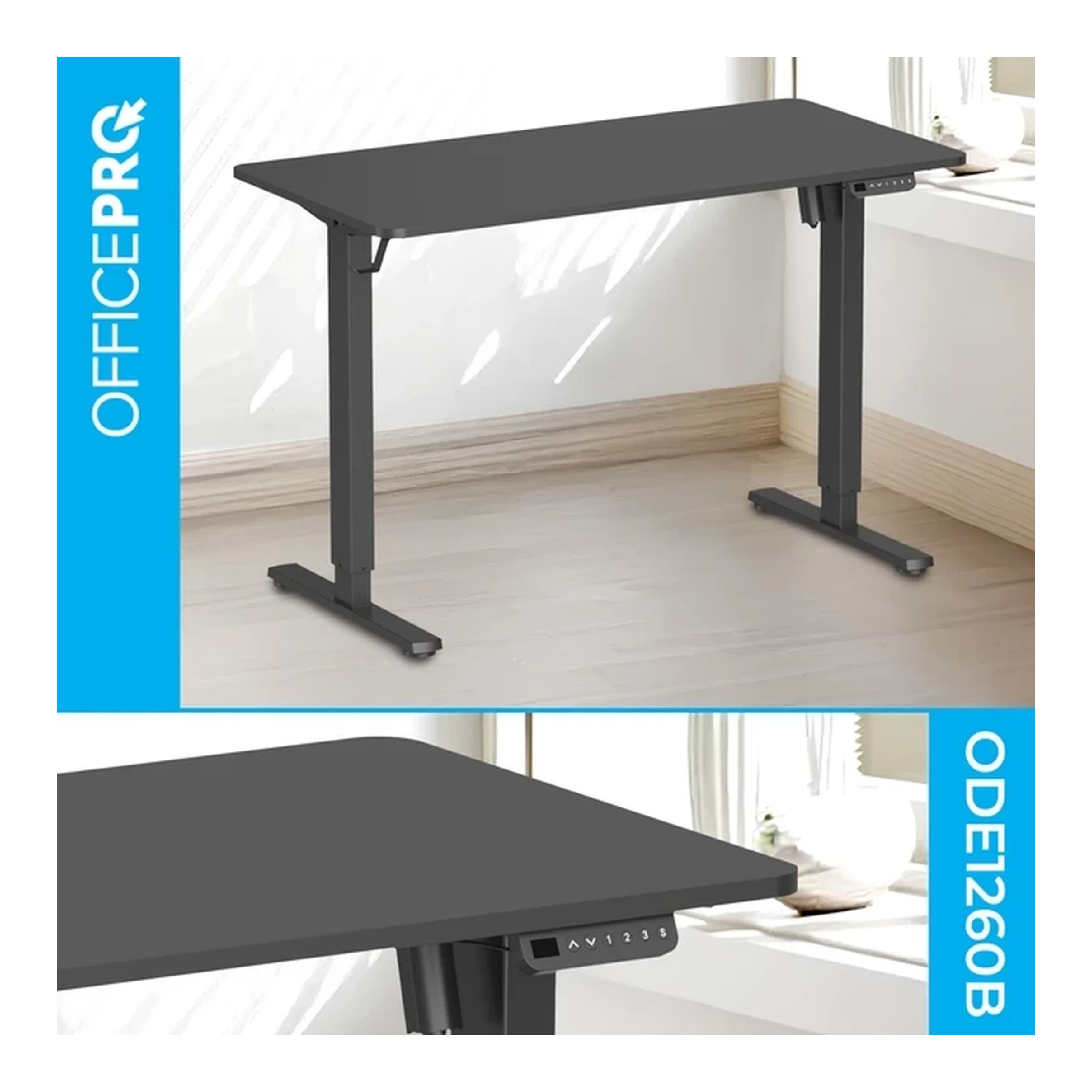Купить Компьютерный стол Officepro ODE1260B Black - фото 3