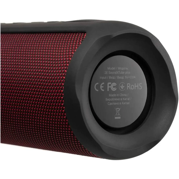 Купить Акустическая система 2E SoundXTube Plus TWS MP3 Wireless Waterproof Red (2E-BSSXTPWRD) - фото 5
