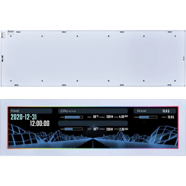 Купити Дисплей Lian Li 8.8" Universal Screen Mount White (G89.SM088W.00) - фото 4