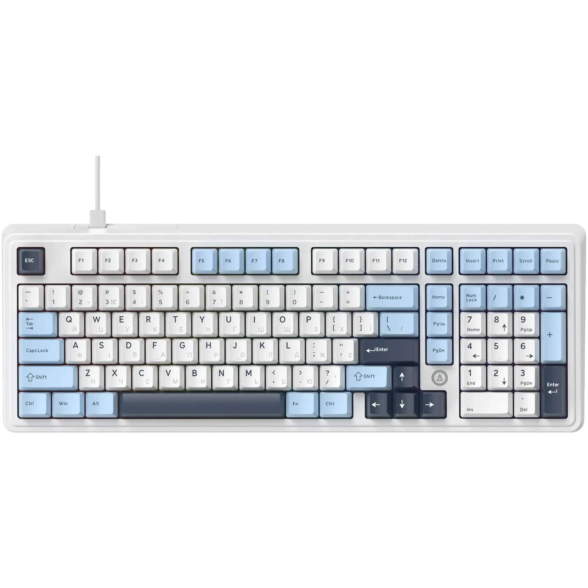 Купити Клавіатура Ajazz AK980 MAX Magnetic switches Blue White Dark Blue (AK980-MAX-M-BWD) - фото 1