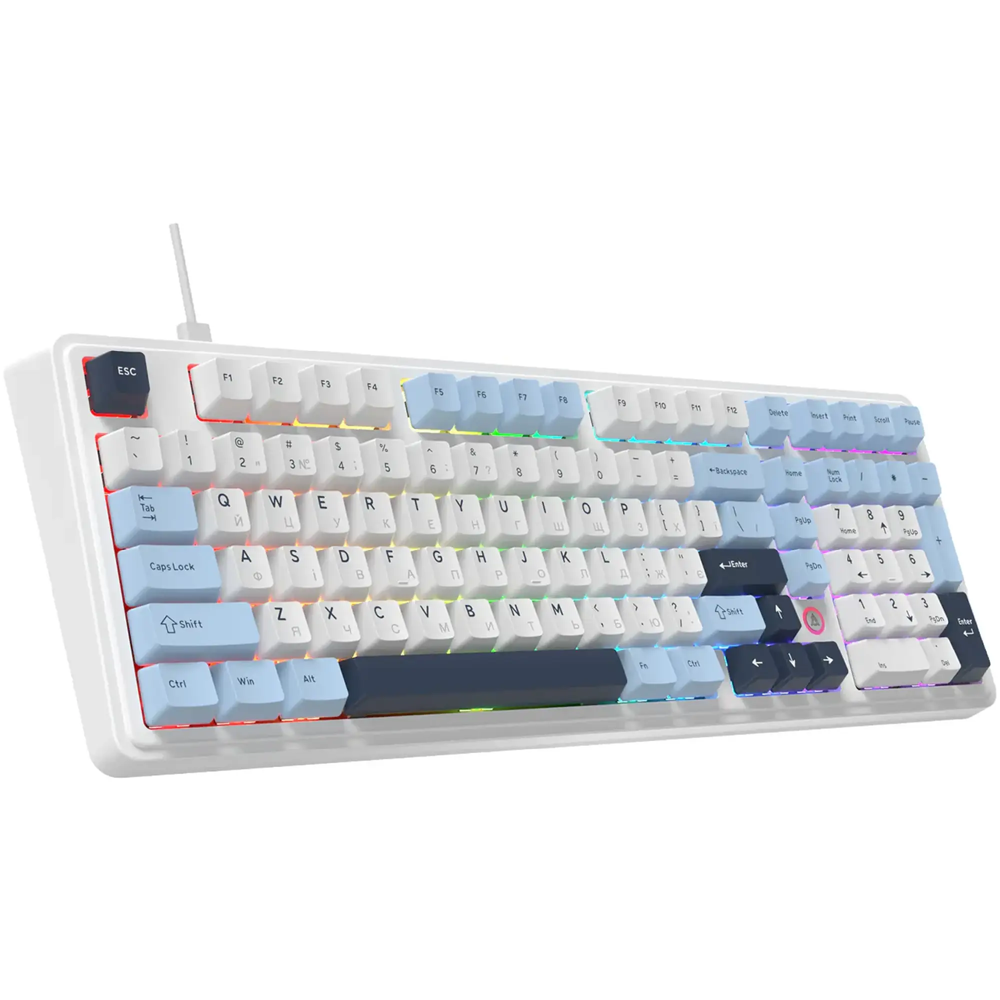Купити Клавіатура Ajazz AK980 MAX Magnetic switches Blue White Dark Blue (AK980-MAX-M-BWD) - фото 3