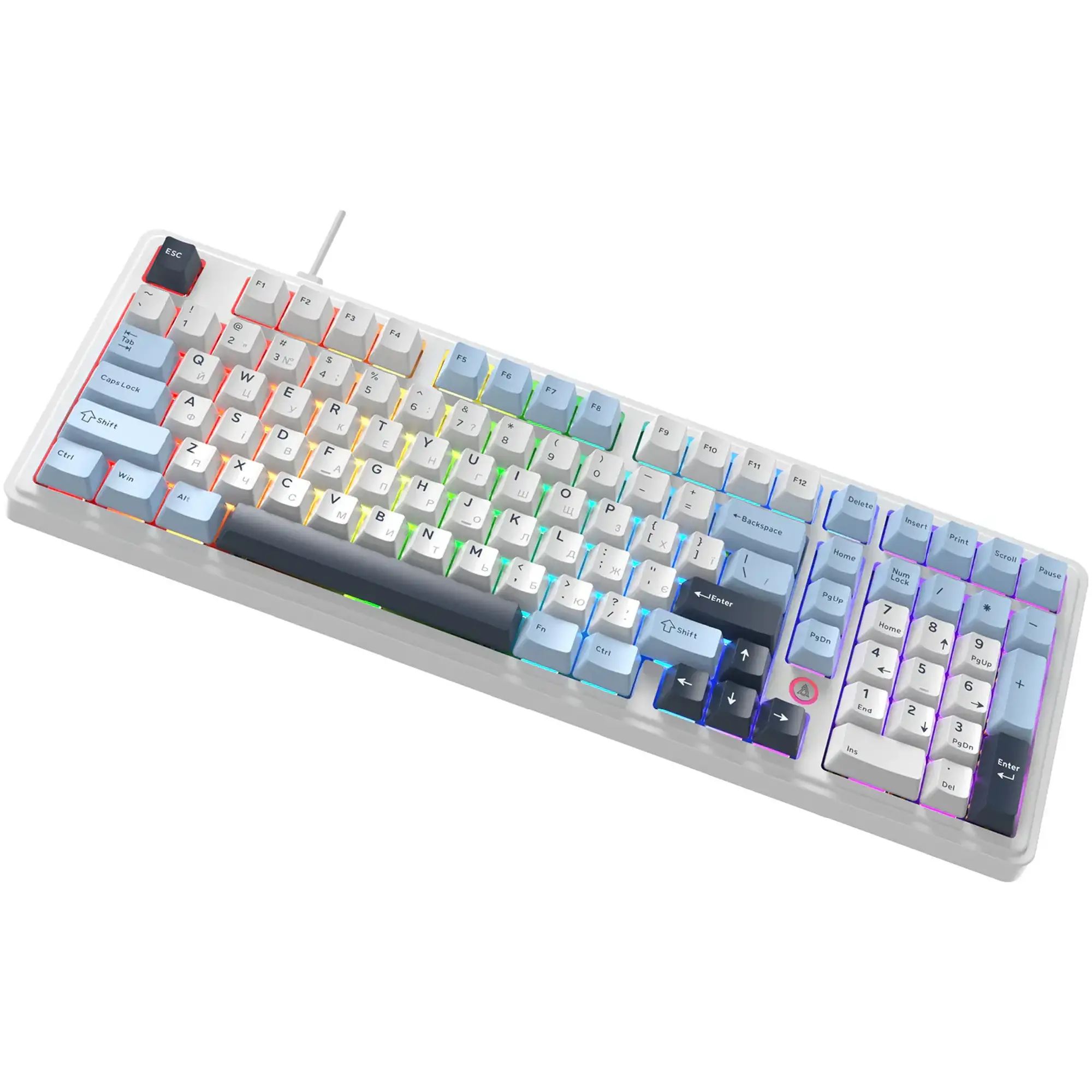 Купити Клавіатура Ajazz AK980 MAX Magnetic switches Blue White Dark Blue (AK980-MAX-M-BWD) - фото 4