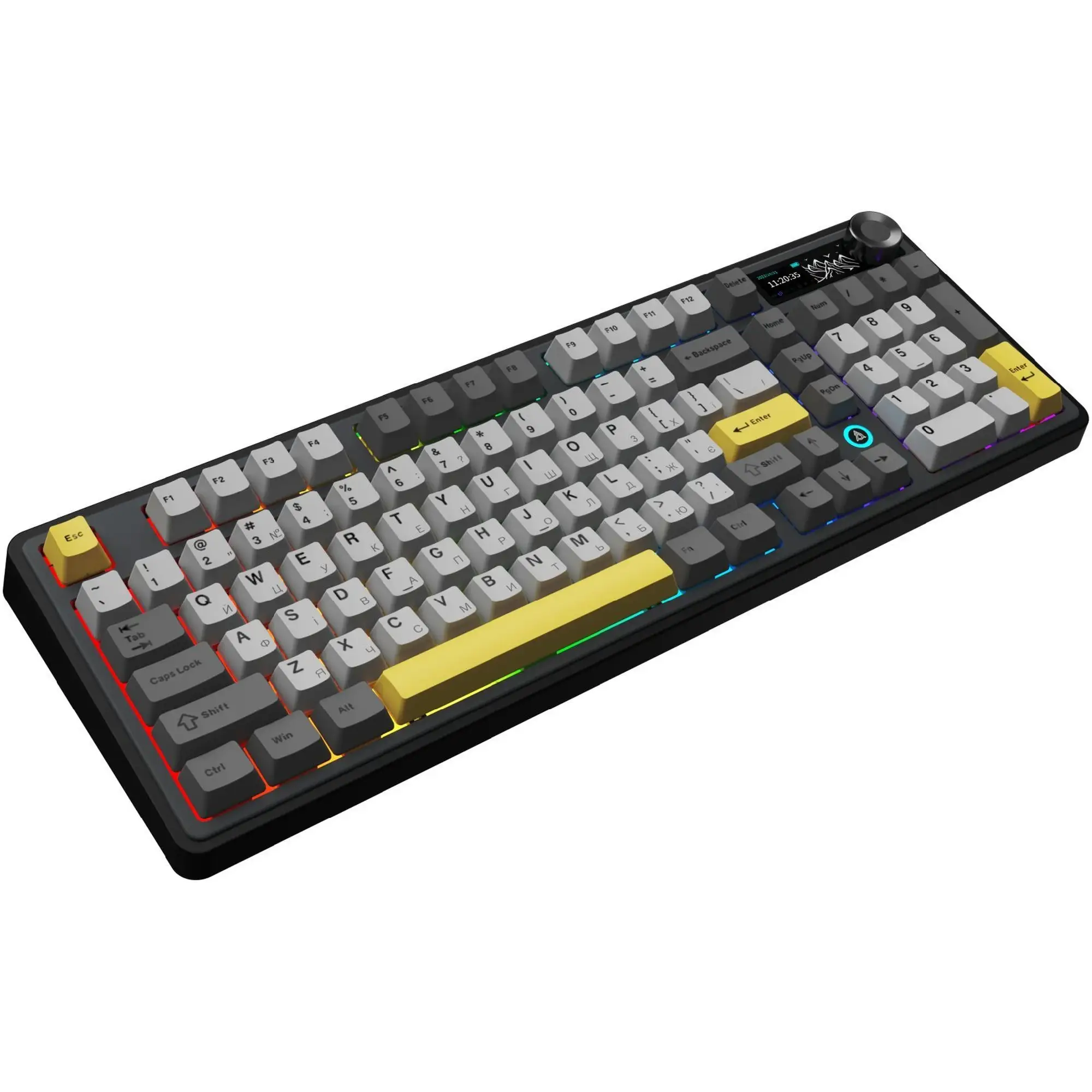 Купить Клавиатура Ajazz AK980 V2 Gift Switch V2 Black Grey Yellow (AK980-V2-G-BGY) - фото 5