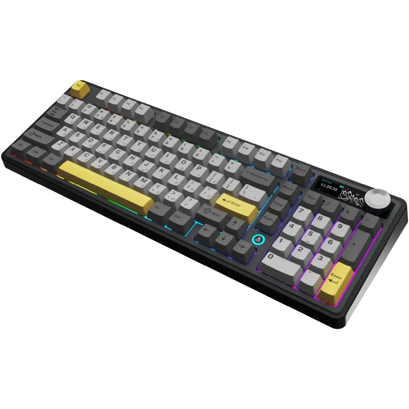 Купить Клавиатура Ajazz AK980 V2 Gift Switch V2 Black Grey Yellow (AK980-V2-G-BGY) - фото 6