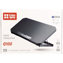 Купити Охолоджуюча підставка для ноутбука ColorWay Q100 10-17” (CW-CLQ100) - фото 12